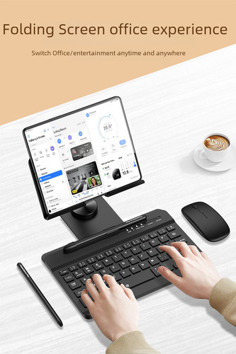 Para Samsung Fold4 Retrátil Tablet Suporte Bluetooth Teclado