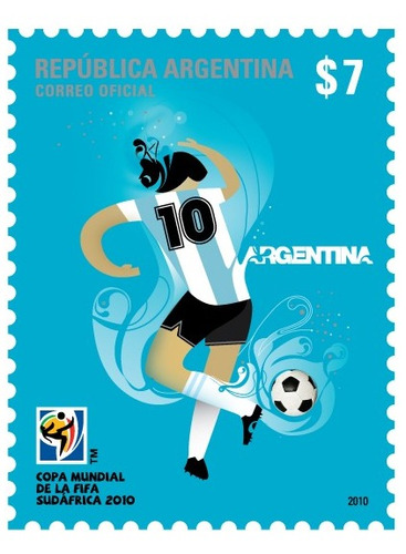 Campeonato Mundial De Fútbol 2010. Gj 3821. Argentina. Mint