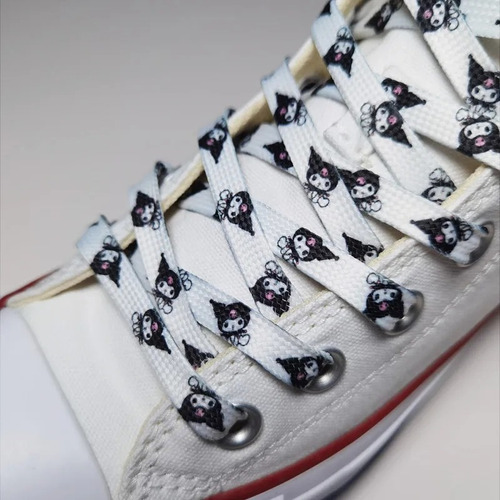 1 Par Cordones Zapatillas Hello Kitty Y Amigos