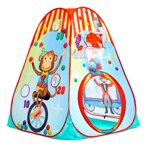 Fun2give Tienda De Campana Pop-it-up Circus Activity Play