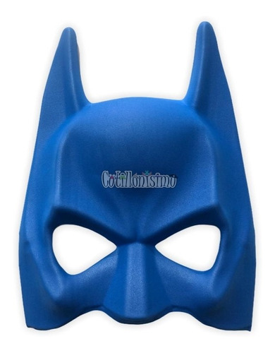 Mascara Batman Goma Eva Color Azul - Cotillonisimo | MercadoLibre