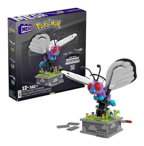 Mega Juguete De Construcción Motion Butterfree De Colección