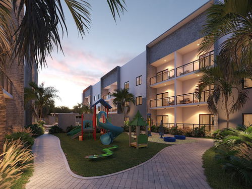 Apartamento De 2 Y 3 Habitaciones En Venta En Punta Cana, Con Piscina Y Ascensor