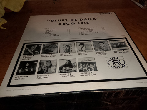 Arco Iris Blues De Dana Lp Original Argentina 1970 (Usado)