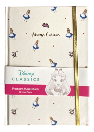 Libreta A5 Premium Alice In Wonderland Always Curious