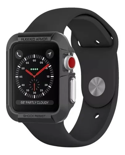 Case Protector De Uso Rudo Para Apple Watch 42 Mm Mica Cuotas