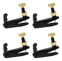 Comprar 4 Micro Afinadores Preto E Dourado Leve Para Violino 4u002F4