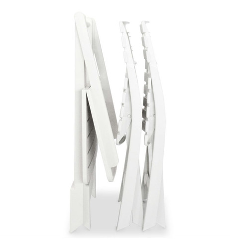 Juego De Bistró Plegable De 3 Piezas De Plástico Blanco