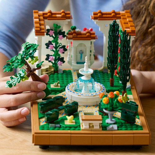 Lego Icons Jardín Con Fuente Set De Construcción 10359 1302 Lego Icons