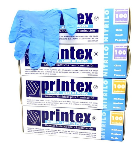 Imagen 1 de 5 de Guantes De Nitrilo Azul Resistentes 10x100 + Env. Incluido!