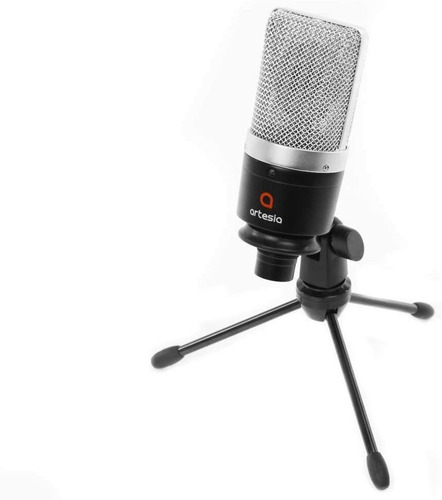 Microfono Condenser Artesia Amc-10 Con Cable Y Soporte 