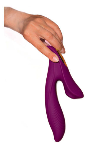 Sugador E Vibrador Estimulador Clitóris Rabbit Queen Cor Violeta