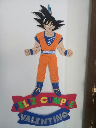 Cartel Cumpleaños - Goku Dragon Ball - Goma Eva 62 X 25 Cm | MercadoLibre Cartel Cumpleaños - Goku Dragon Ball - Goma Eva 62 X 25 Cm | MercadoLibre