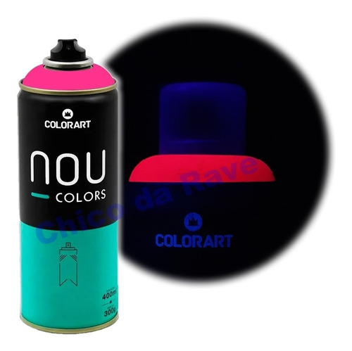 Tinta Spray Maravilha Luminoso Rosa Fluorescente Nou Colors