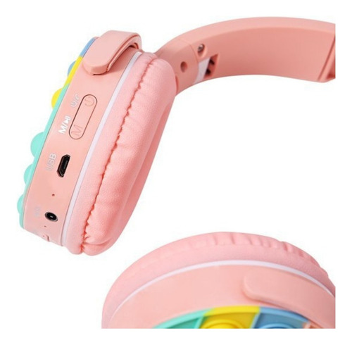 Auriculares Inalambricos C/ Pop It Seisa Bluetooth P361 Color Rosa