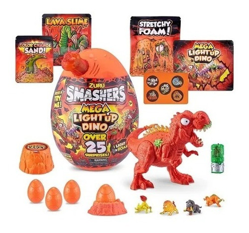 Smashers - Huevo Sorpresa De Mega Lightup Dino