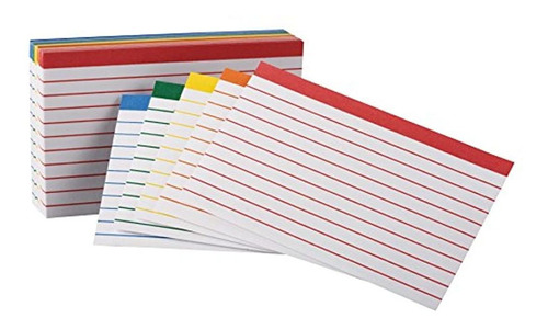 Tarjetas De Índice De Barras Codificadas De Colores Surtidos