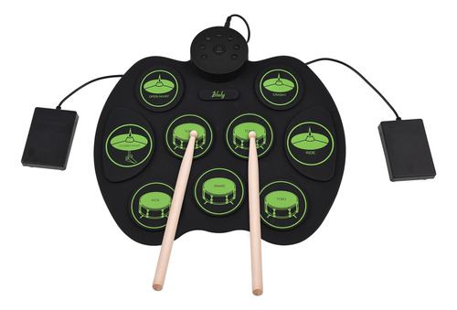 Btuty Juego De Bateria Electronica Digital Enrollable Sensib