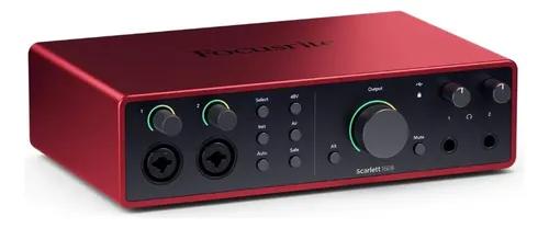 interface Focusrite Scarlett 16i16 4th Geracao - Vermelho