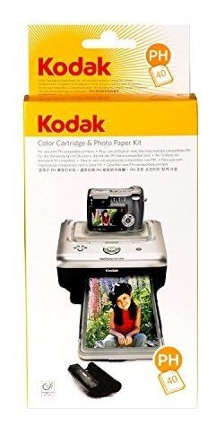 160 Sheets Photo Paper Kodak PH-160 Easyshare Dock Kit with 4 PH-40 Cartridges