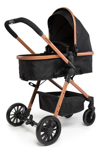Carrinho De Bebê C/bebê Conforto Ts Duoprestige Pt/mr Voyage
