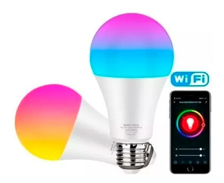 Bombillo Led Rgb Multicolor Smart Wifi Foco App Alexa Google