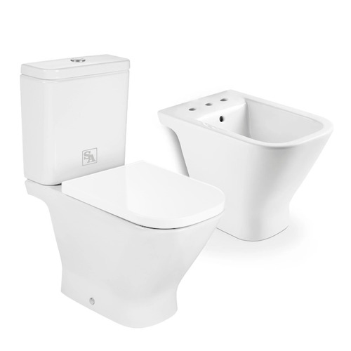 Juego Inodoro Deposito The Gap Rimless Bidet The Gap Cs8092