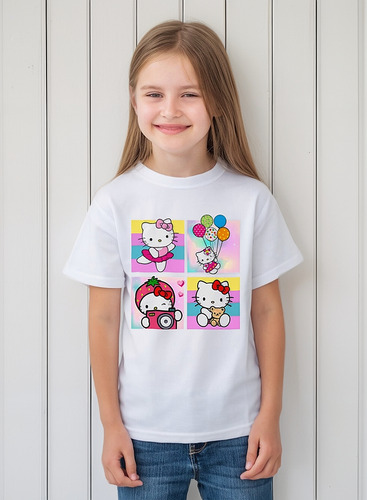 Playera Unisex Infantil Wl Hello Kitty P7
