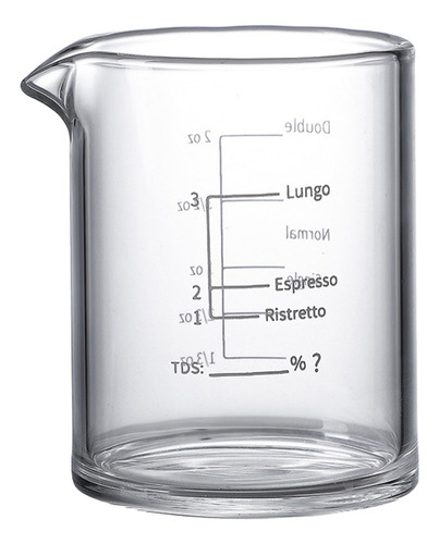 Taza Medidora De Vaso De Chupito Espresso Transparente, Copa