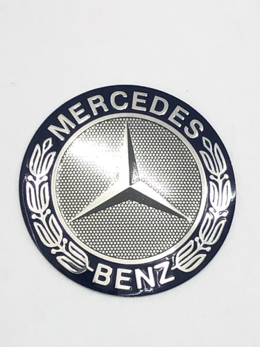 Emblema Adesivo Miolo Da Calota Mercedes Benz 50mm