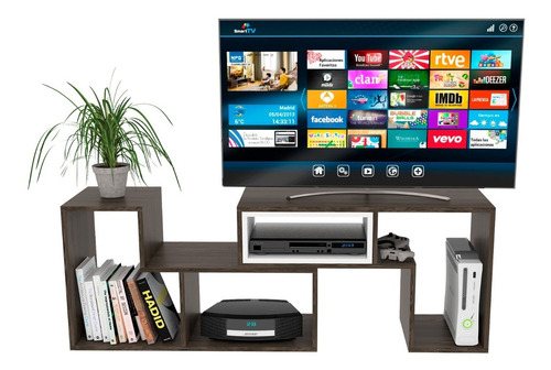 Rack Extensible Tv40 + Mesa De Centro - Rovere