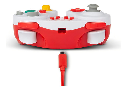 Control Para Switch Powera Cube Mario Blanco Alámbrico