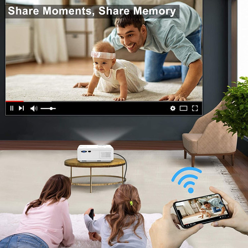 Disfrute Artlii 2 Hd Wifi Bluetooth Con Pantalla Proyector P