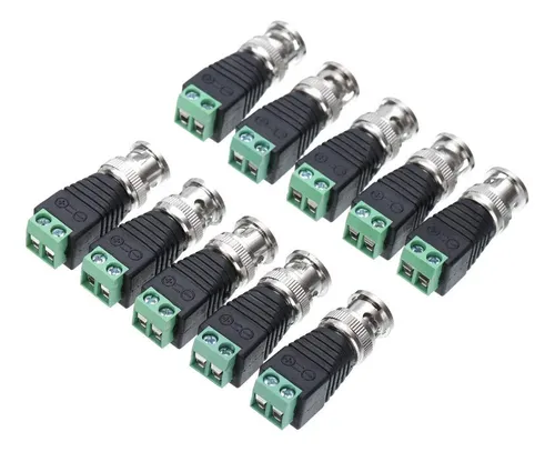 Conector Balun Bnc Macho, 21 Piezas, Conector Coaxial Cat...