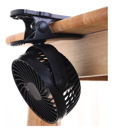 Práctico Pinza For Escritorio S Fan Con Carga Usb, Tamaño
