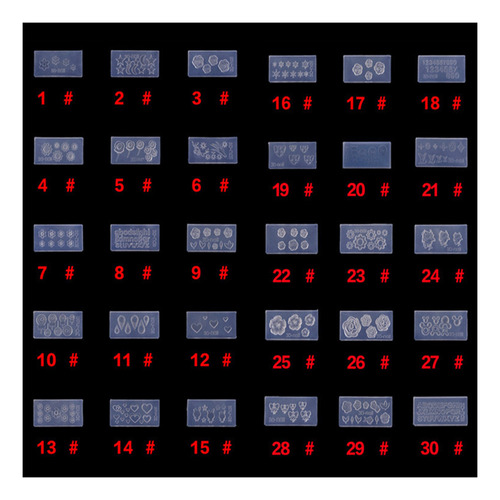 Molde De Silicona Acrílica 3d Para Tallar Flores Para Uñas D