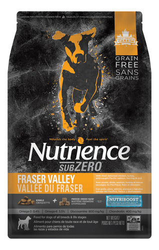 Nutrience Subzero Perro Fraser Valley 2,27 Kg Bolsa