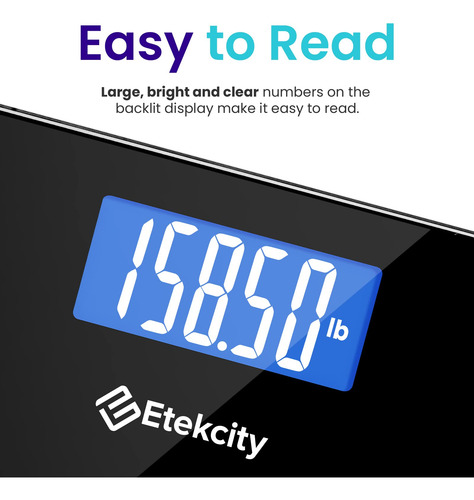 Báscula De Baño Digital 180 Kg Pantalla Lcd Retroiluminada