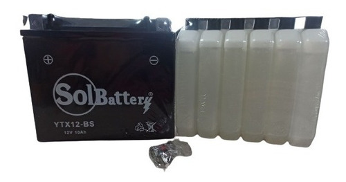 Batería Para Moto Ytx12-bs Solbattery