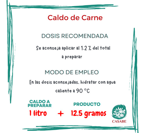 Caldo De Carne En Polvo X 1kg (sabor Natural)
