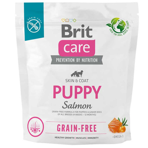 Imagen 2 de 2 de Alimento Brit Care Hypoallergenic Puppy para perro cachorro todos los tamaños sabor salmón y papa en bolsa de 1kg