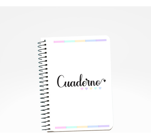 Imprimible Interior Cuaderno Rayado - Modelo Pastel Color