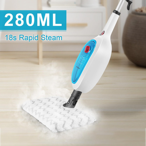 Steam Mop Moolan 10 Em 1, Poderoso Vapor Multiuso, 280 Ml