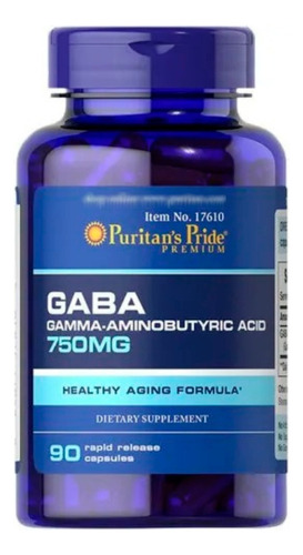 Suplemento en cápsulas de GABA con aminoácidos GABA de Puritan's Pride