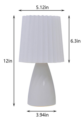 Lámpara De Mesita De Noche H, Lámpara De Mesa Con Control Tá