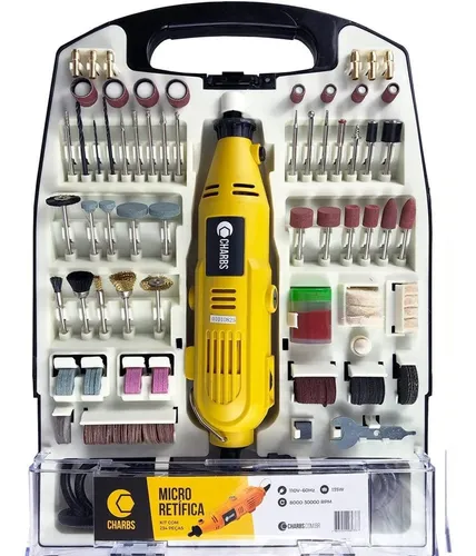 comprar Micro Retífica com 234 Acessórios e Maleta CH2904-X Charbs - 110V