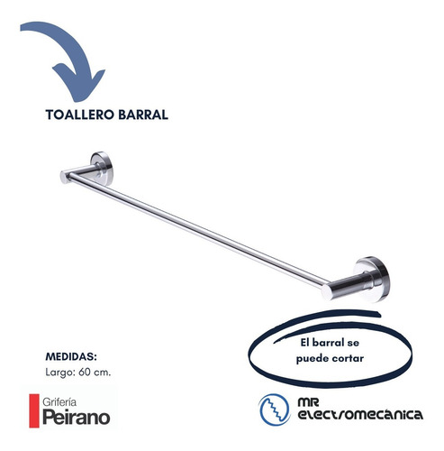 Set Accesorios Baño Peirano Linea 12000 Kit 6 Piezas Toilette