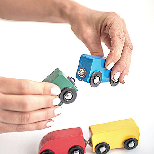 Circuito Racing Con Tren Trencity Color Marrón claro Personaje vias de madera