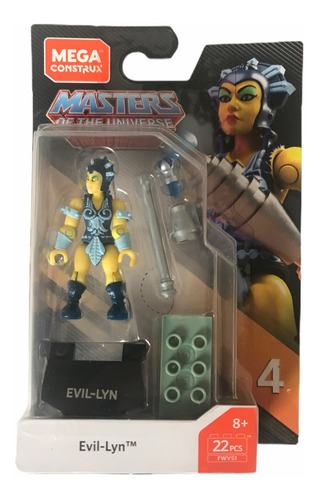 Evilyn Mega Construx Heroes He Man Motu Evil Lyn Fwv51 22pz 22 (Usado)