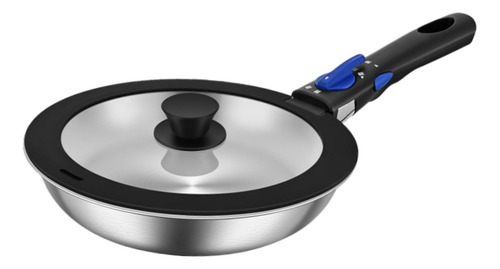 Sartén Compacta Para Acampar, Utensilios De 26cm Con Tapa